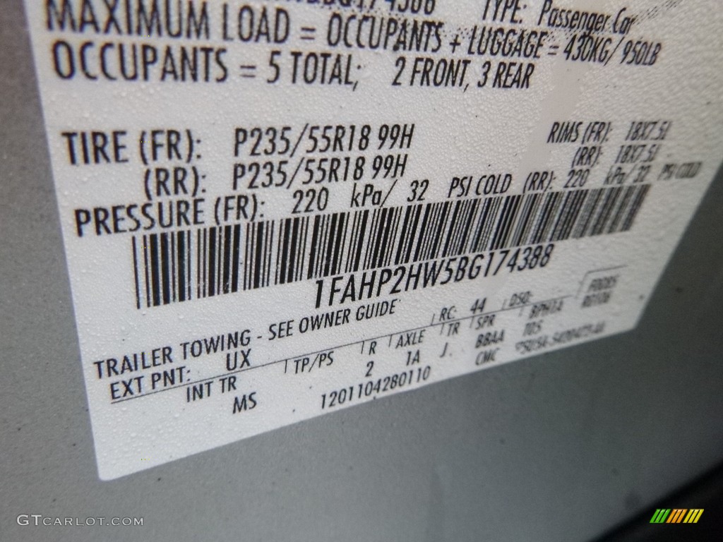 2011 Taurus SEL AWD - Ingot Silver / Charcoal Black photo #17