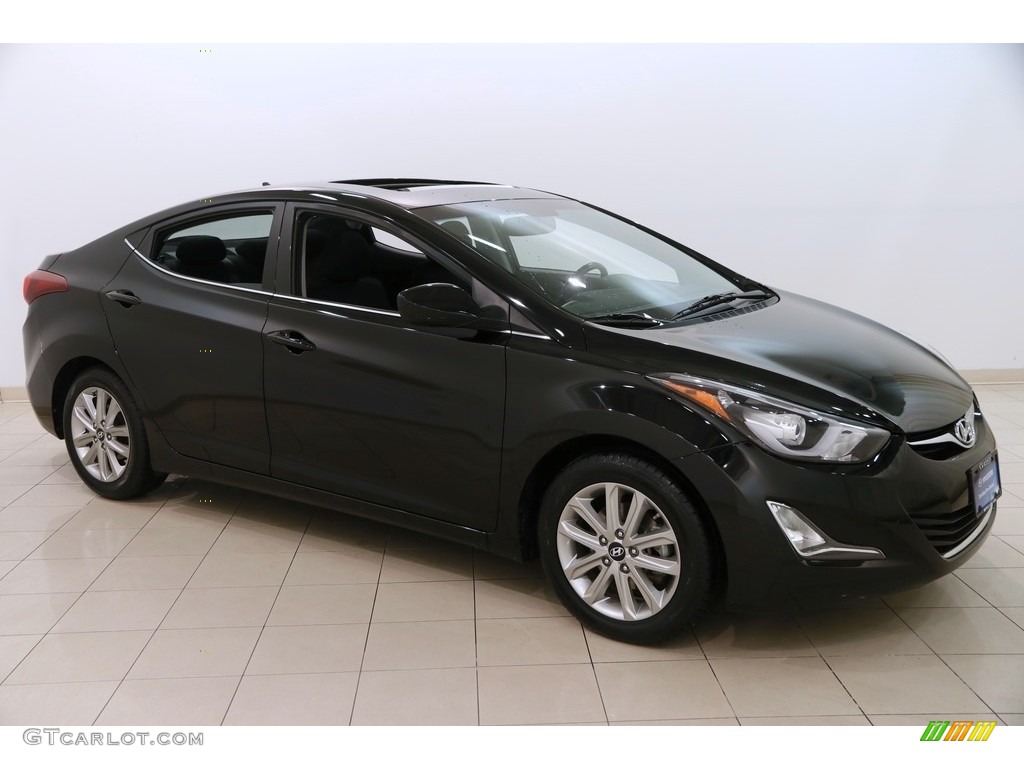 2015 Elantra SE Sedan - Black Diamond / Black photo #1