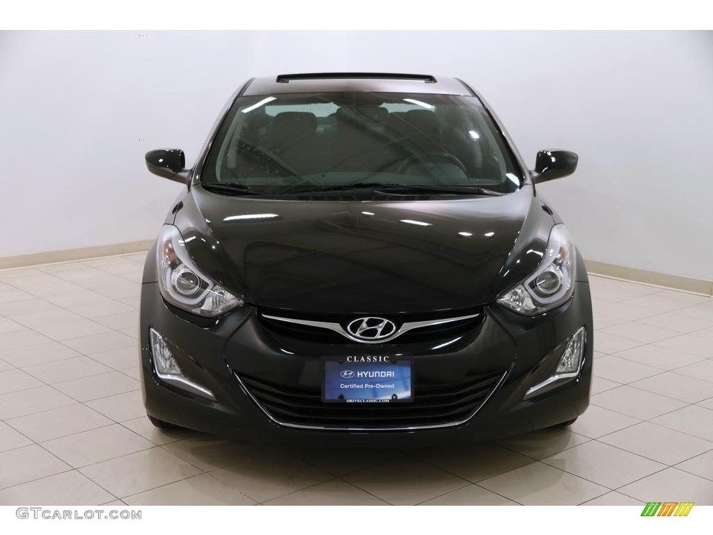 2015 Elantra SE Sedan - Black Diamond / Black photo #2