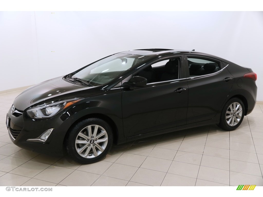 2015 Elantra SE Sedan - Black Diamond / Black photo #3