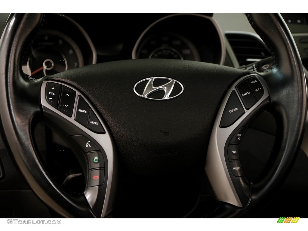 2015 Elantra SE Sedan - Black Diamond / Black photo #6
