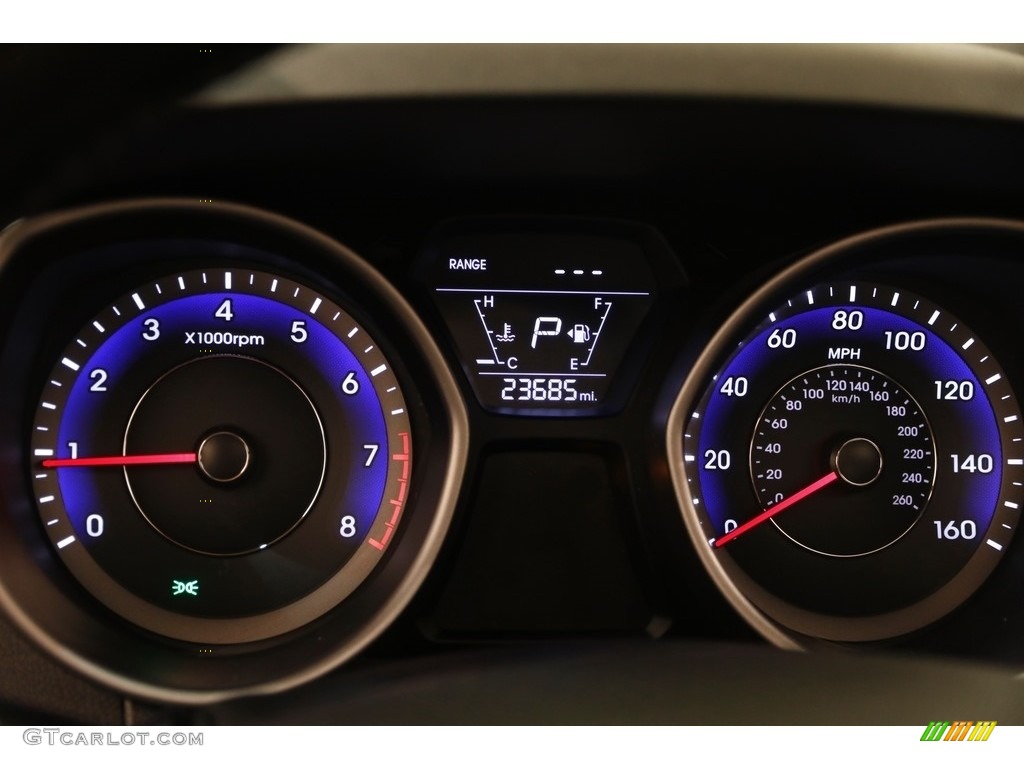 2015 Elantra SE Sedan - Black Diamond / Black photo #7