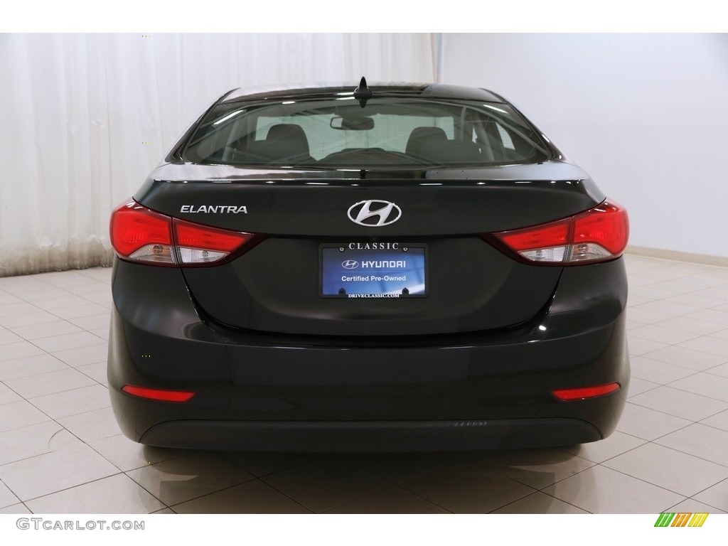 2015 Elantra SE Sedan - Black Diamond / Black photo #14