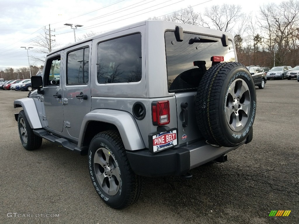 2018 Wrangler Unlimited Sahara 4x4 - Billet Silver Metallic / Black photo #4