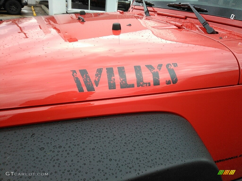 2018 Jeep Wrangler Willys Wheeler Edition 4x4 Marks and Logos Photo #125024732