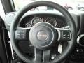 Black 2018 Jeep Wrangler Rubicon 4x4 Steering Wheel