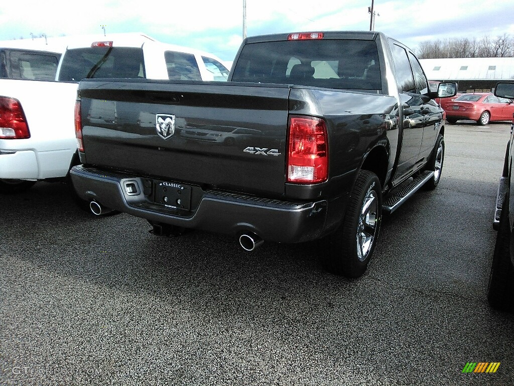 2018 1500 Express Crew Cab 4x4 - Granite Crystal Metallic / Black/Diesel Gray photo #3