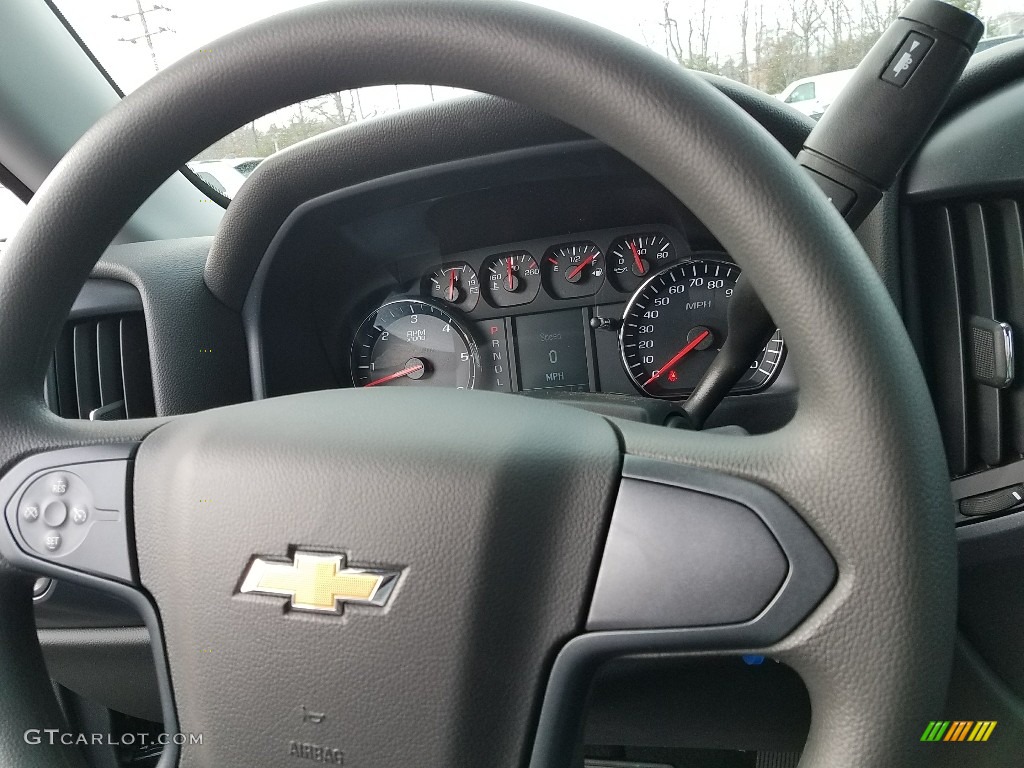 2018 Silverado 1500 Custom Double Cab - Black / Dark Ash/Jet Black photo #9