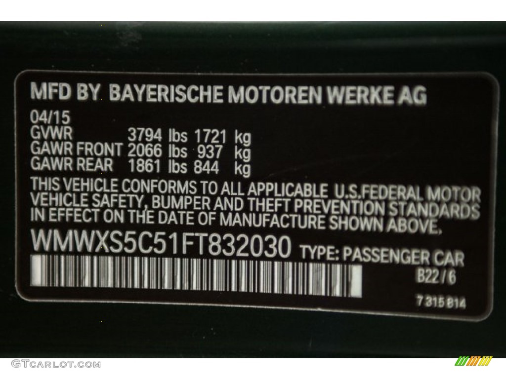 2015 Cooper Hardtop 4 Door - British Racing Green II Metallic / Carbon Black photo #17