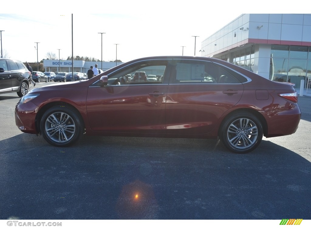 2015 Camry SE - Ruby Flare Pearl / Black photo #5