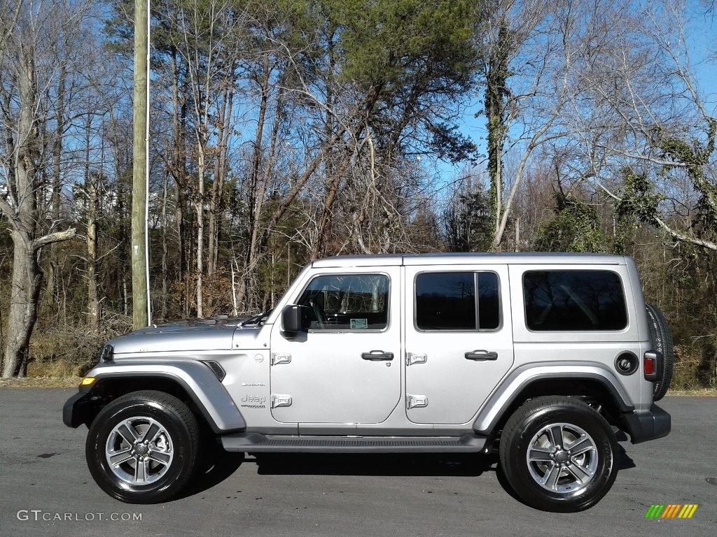 Billet Silver Metallic 2018 Jeep Wrangler Unlimited Sahara 4x4 Exterior Photo #125033656