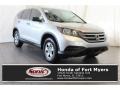 Alabaster Silver Metallic 2014 Honda CR-V LX