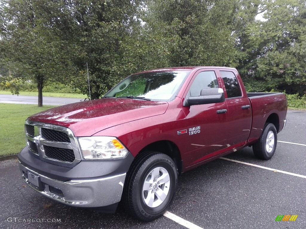 2017 1500 Tradesman Quad Cab 4x4 - Delmonico Red Pearl / Black/Diesel Gray photo #2