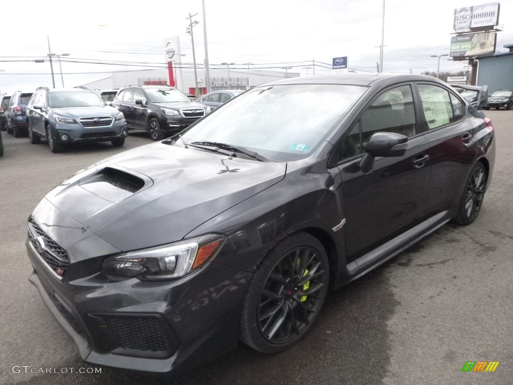 2018 WRX STI - Dark Gray Metallic / Carbon Black photo #8