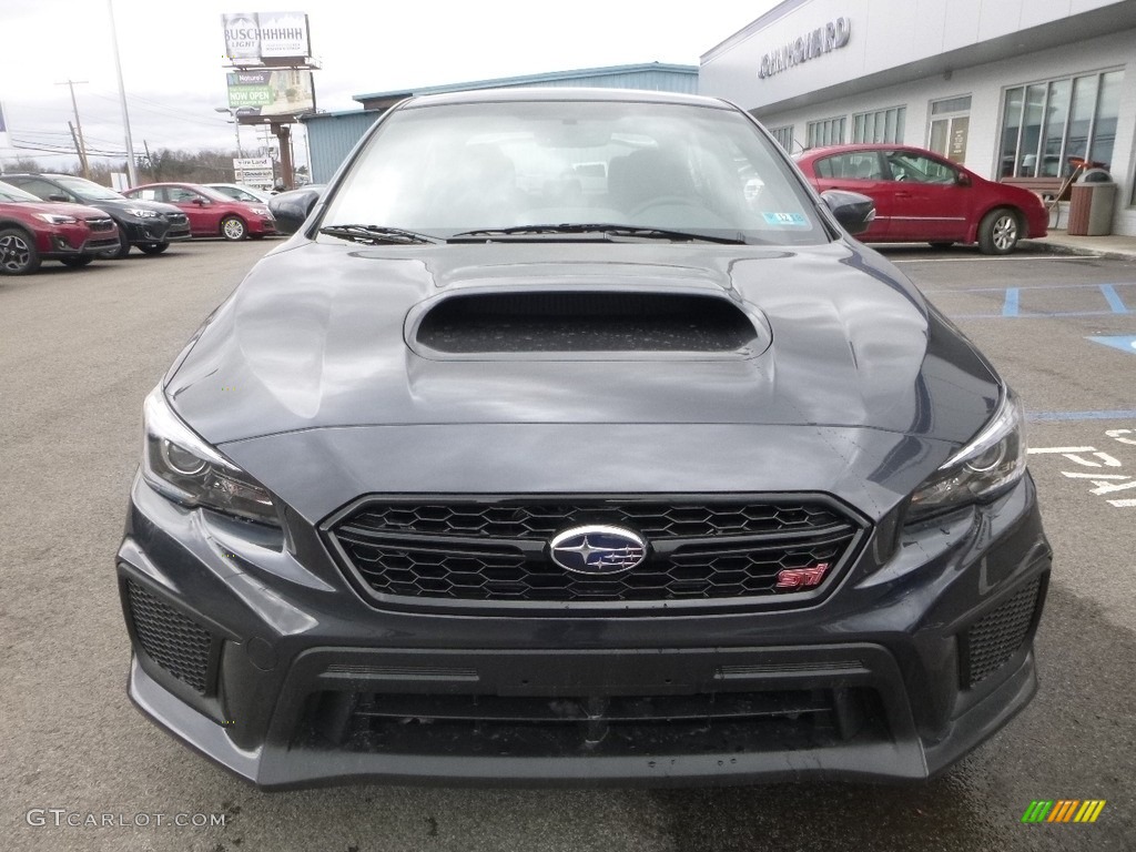 2018 WRX STI - Dark Gray Metallic / Carbon Black photo #9