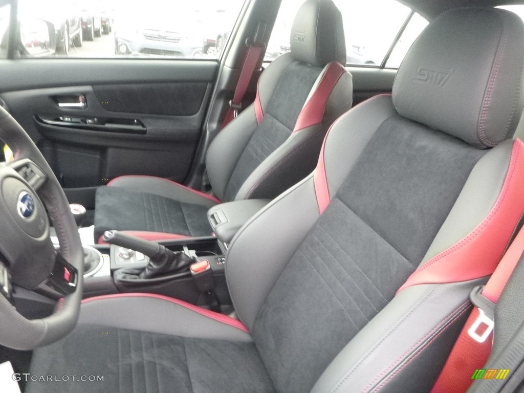 Carbon Black Interior 2018 Subaru WRX STI Photo #125039320