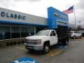 Summit White 2018 Chevrolet Silverado 3500HD Work Truck Regular Cab 4x4 Stake Truck