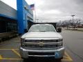 Summit White - Silverado 3500HD Work Truck Regular Cab 4x4 Stake Truck Photo No. 2