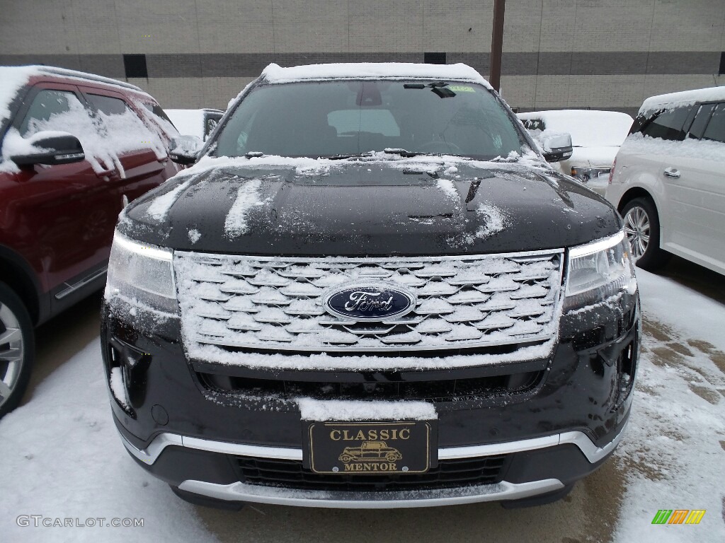 2018 Explorer Platinum 4WD - Shadow Black / Ebony Black photo #2