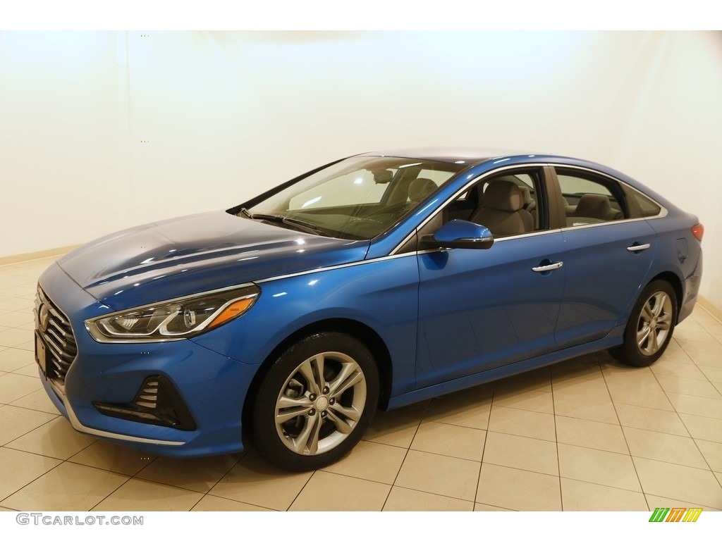 2018 Sonata SEL - Electric Blue / Gray photo #3