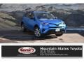2018 Electric Storm Blue Toyota RAV4 LE AWD  photo #1