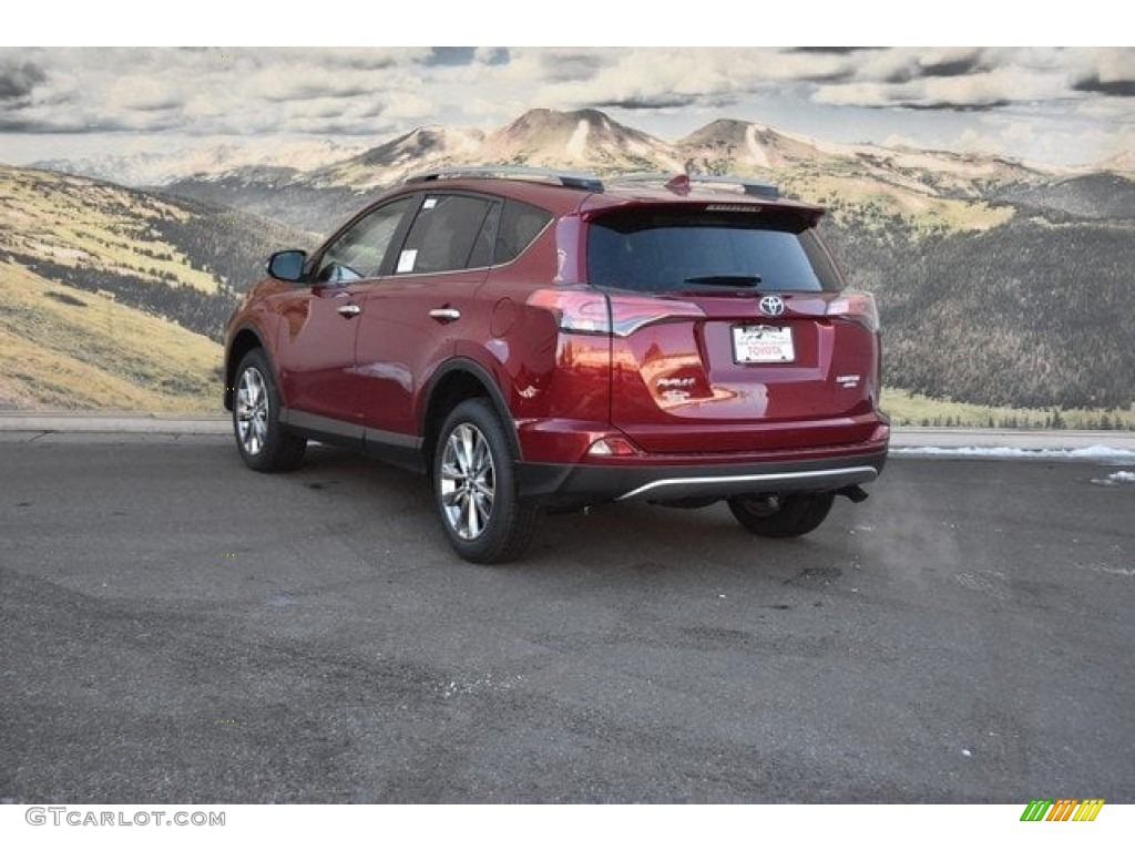 2018 RAV4 Limited AWD - Ruby Flare Pearl / Black photo #3