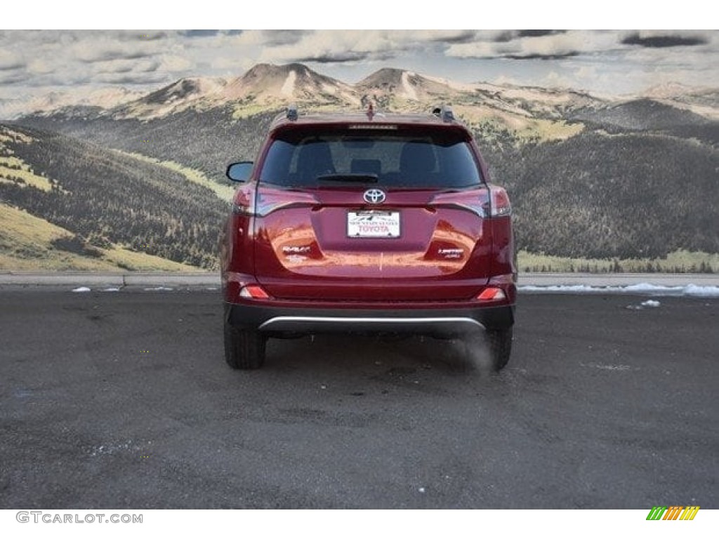 2018 RAV4 Limited AWD - Ruby Flare Pearl / Black photo #4