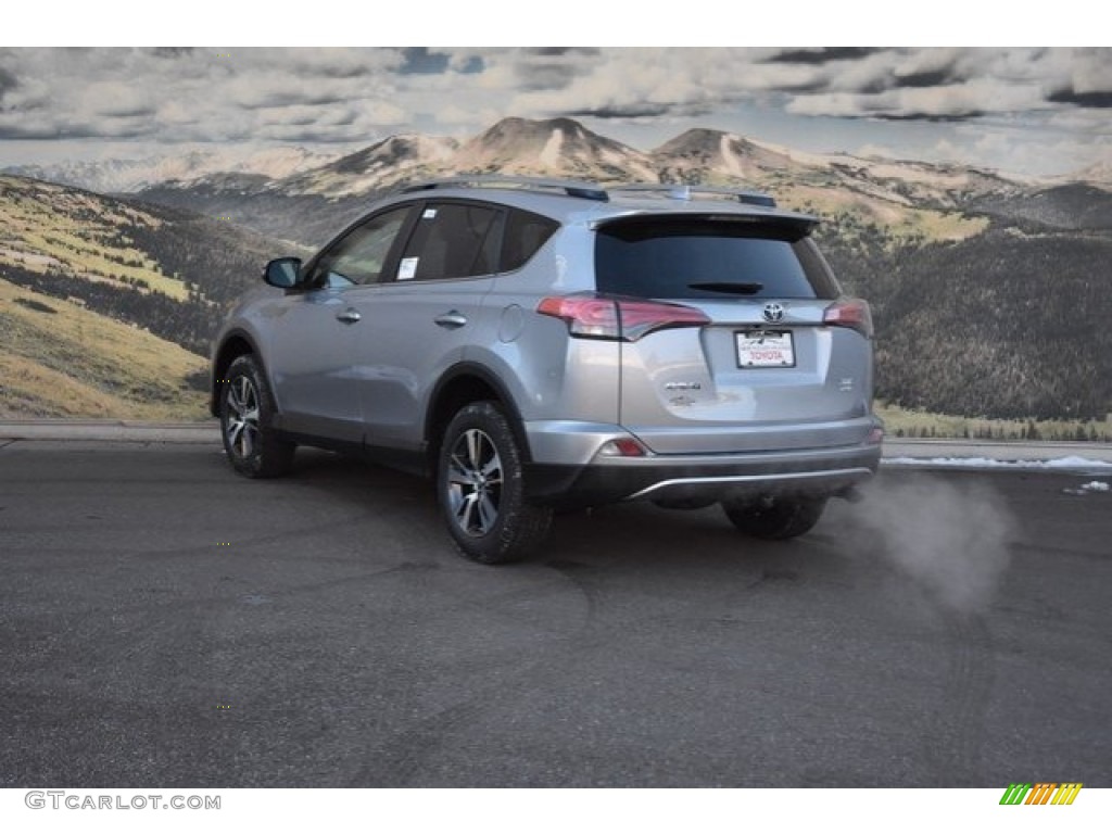 2018 RAV4 XLE AWD - Silver Sky Metallic / Black photo #3