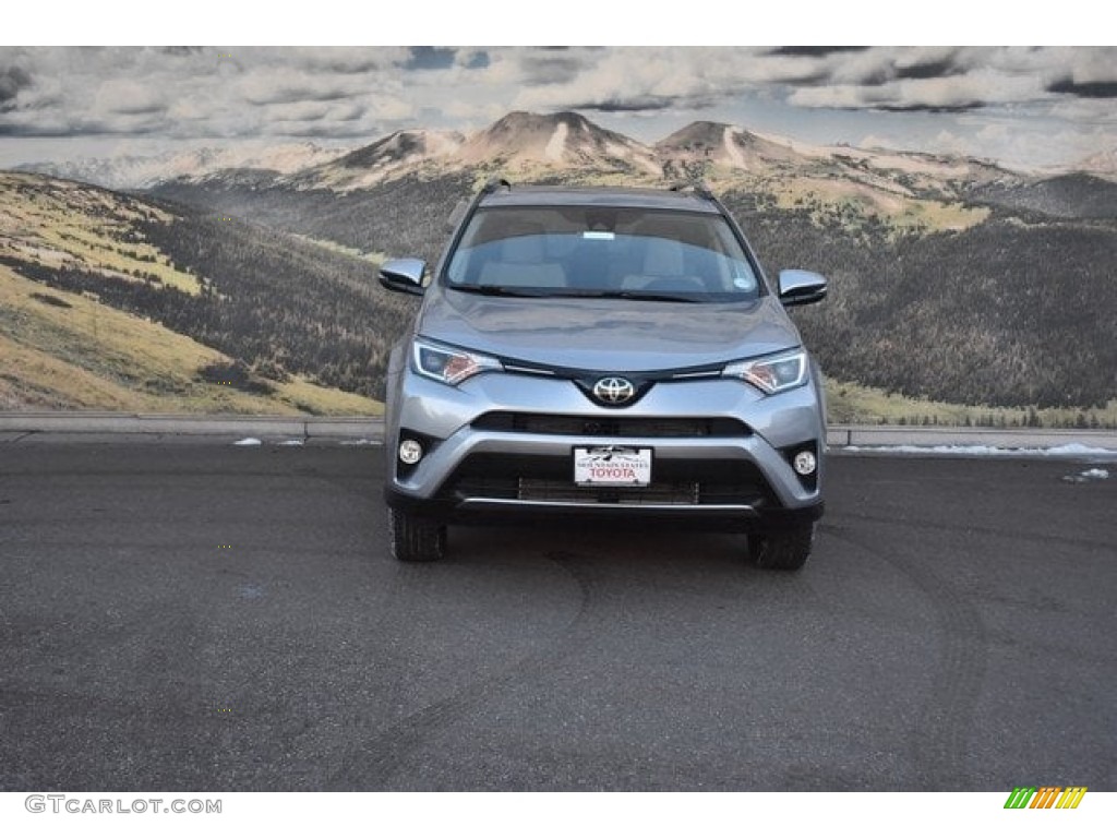 2018 RAV4 XLE AWD - Silver Sky Metallic / Black photo #2