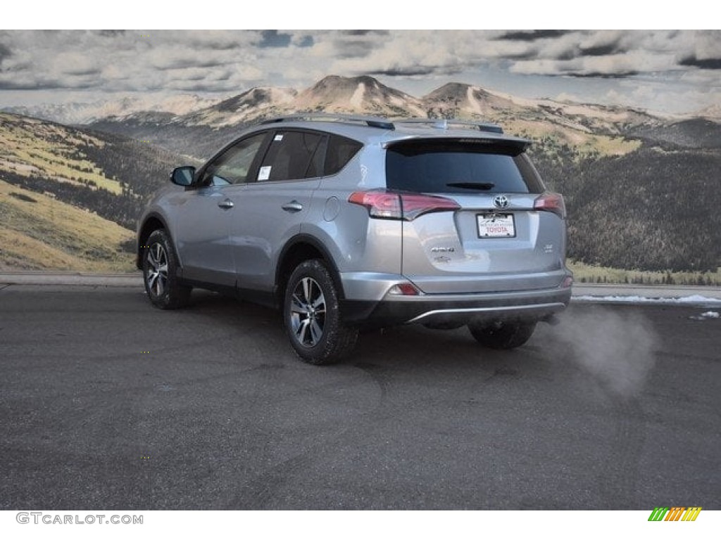 2018 RAV4 XLE AWD - Silver Sky Metallic / Black photo #3