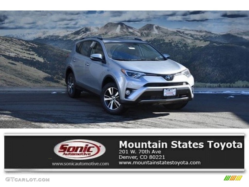 2018 RAV4 XLE AWD - Silver Sky Metallic / Black photo #1