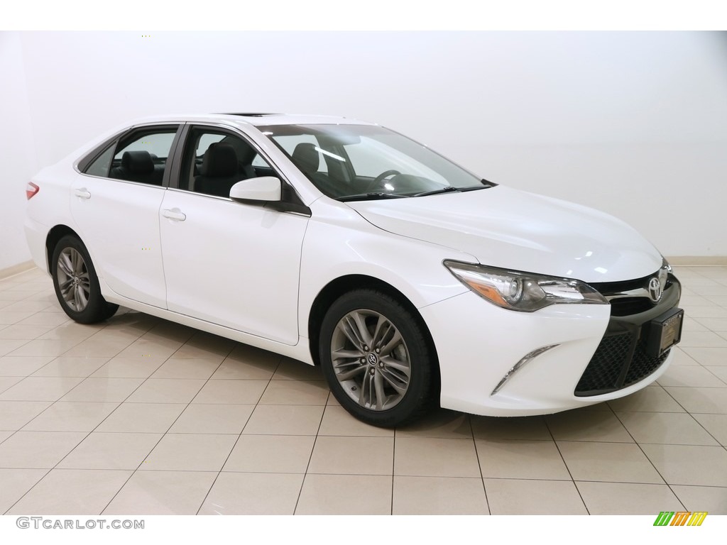 Blizzard Pearl White Toyota Camry