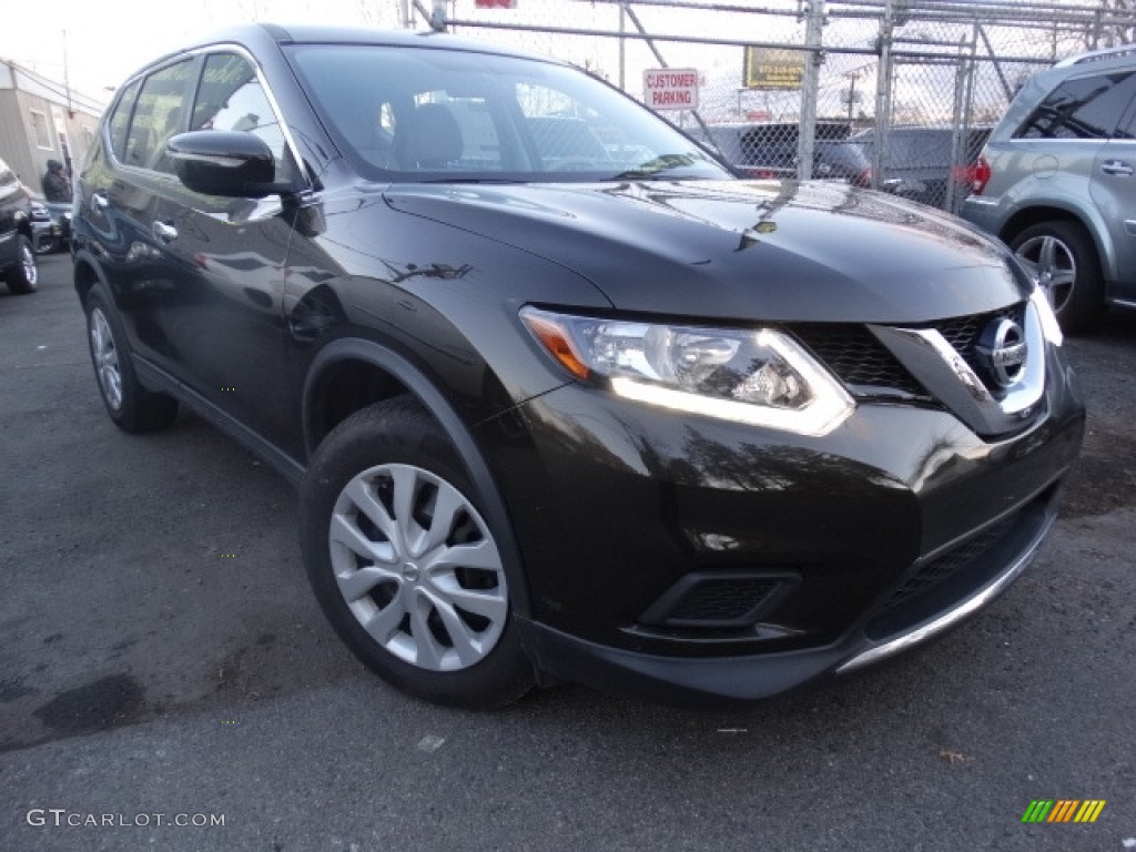 2015 Rogue S AWD - Midnight Jade / Almond photo #1