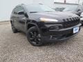 2018 Diamond Black Crystal Pearl Jeep Cherokee Altitude 4x4  photo #4