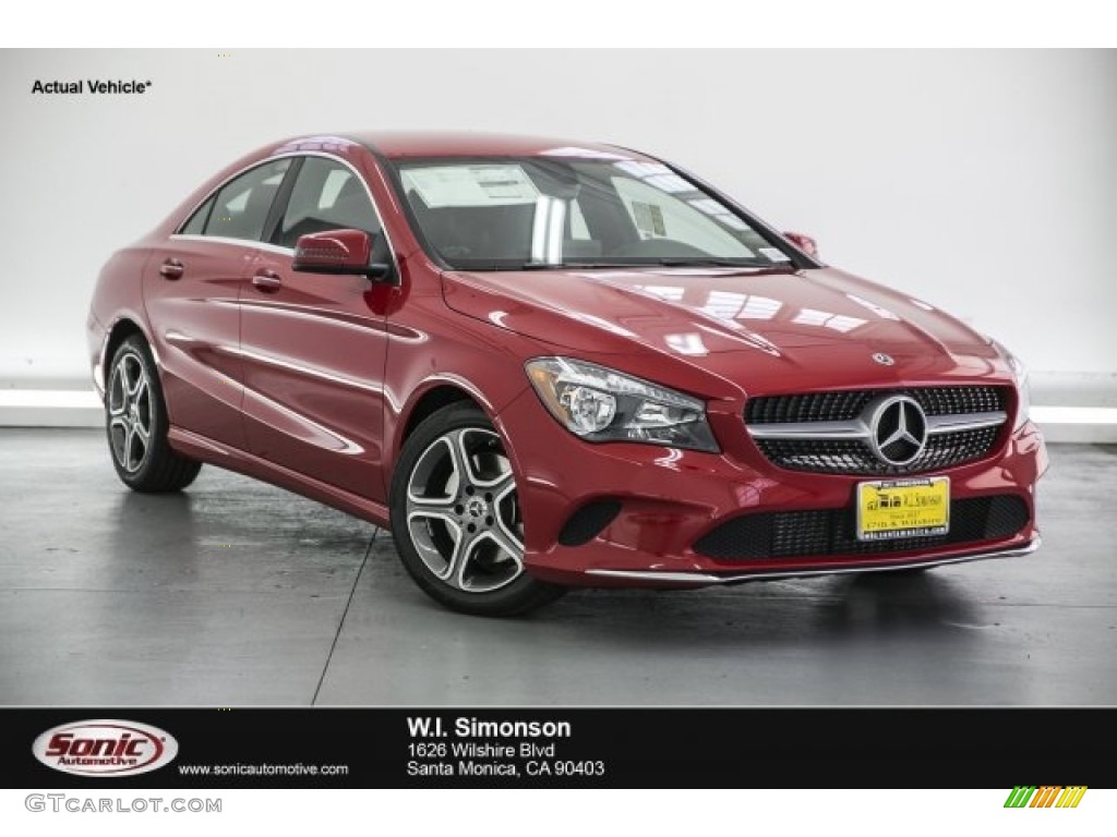 2018 CLA 250 Coupe - Jupiter Red / Black photo #1