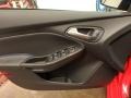 Charcoal Black Recaro Leather Door Panel Photo for 2018 Ford Focus #125052907