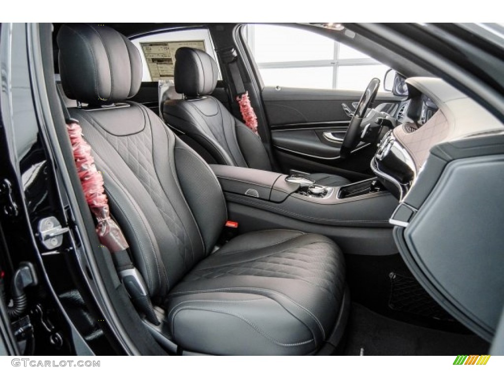 Black Interior 2018 Mercedes-Benz S 560 4Matic Sedan Photo #125054581