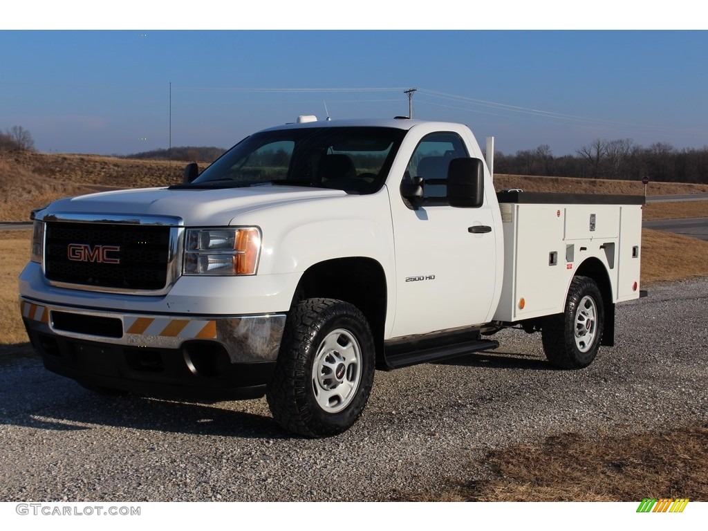 2011 Sierra 2500HD Work Truck Regular Cab Commercial - Summit White / Dark Titanium photo #4