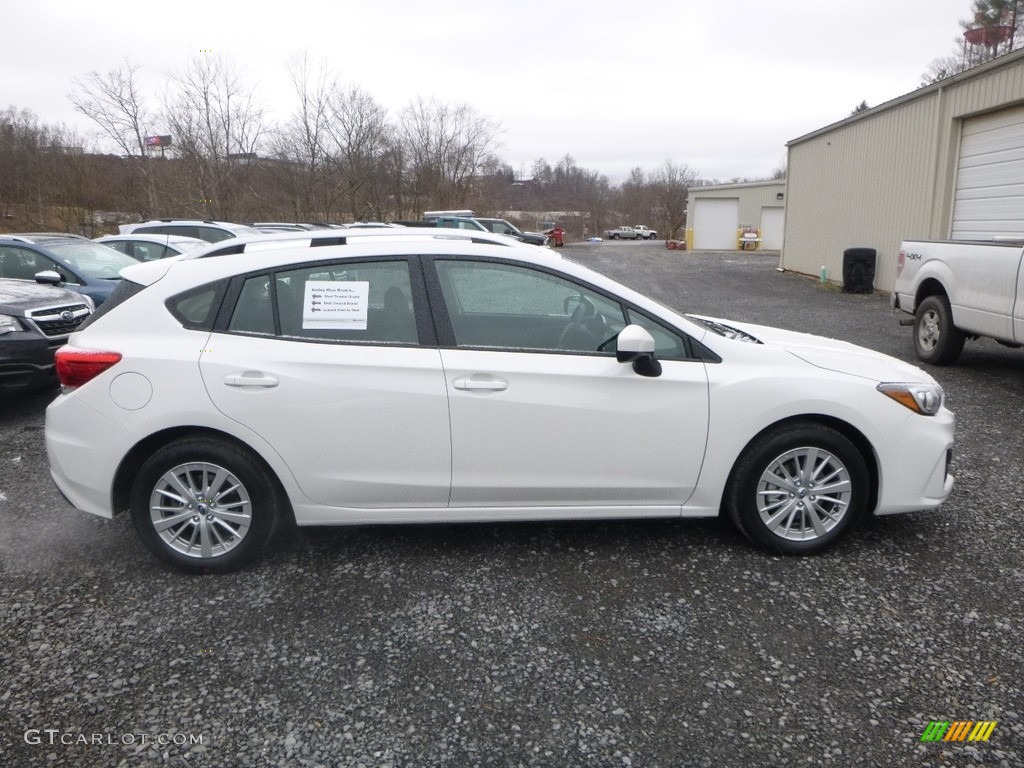 Crystal White Pearl 2018 Subaru Impreza 2.0i Premium 5-Door Exterior Photo #125057962