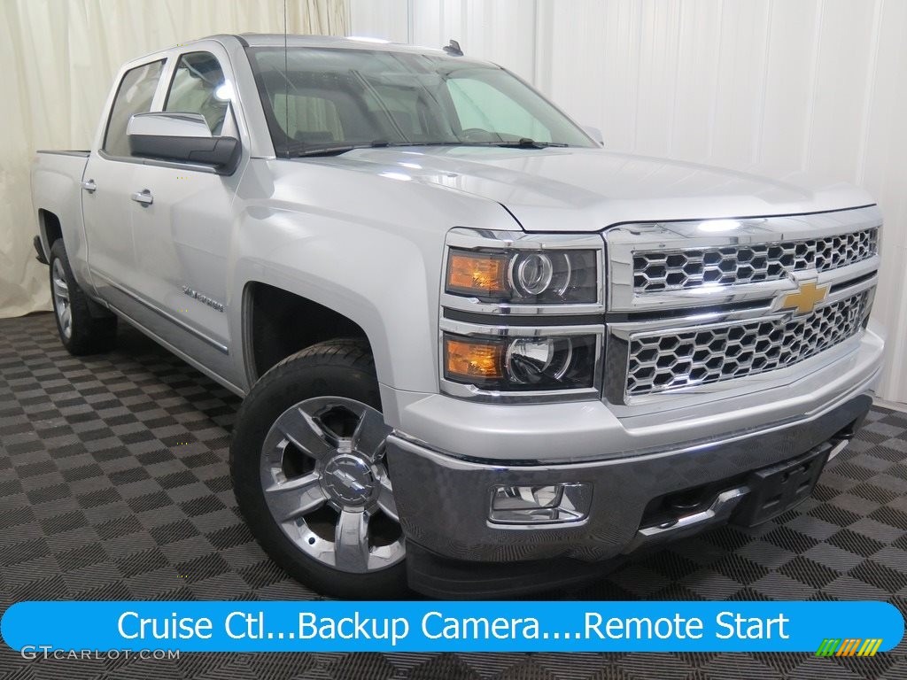 2014 Silverado 1500 LTZ Crew Cab 4x4 - Silver Ice Metallic / Jet Black/Dark Ash photo #1