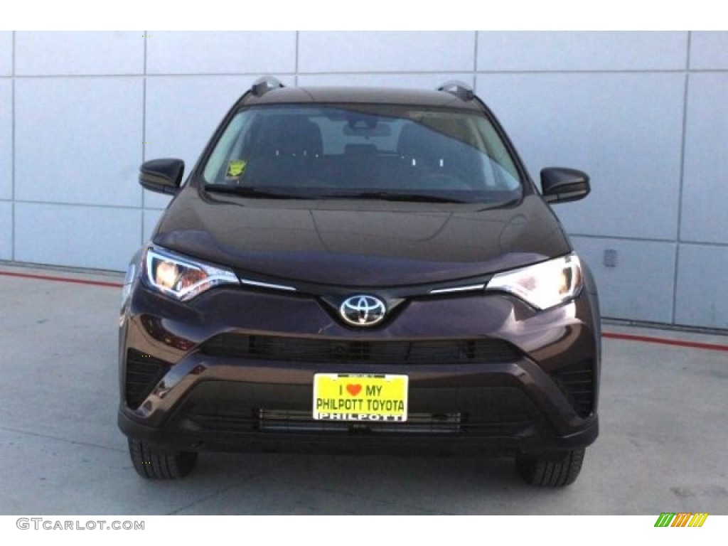 2018 RAV4 LE - Black Current Metallic / Black photo #2