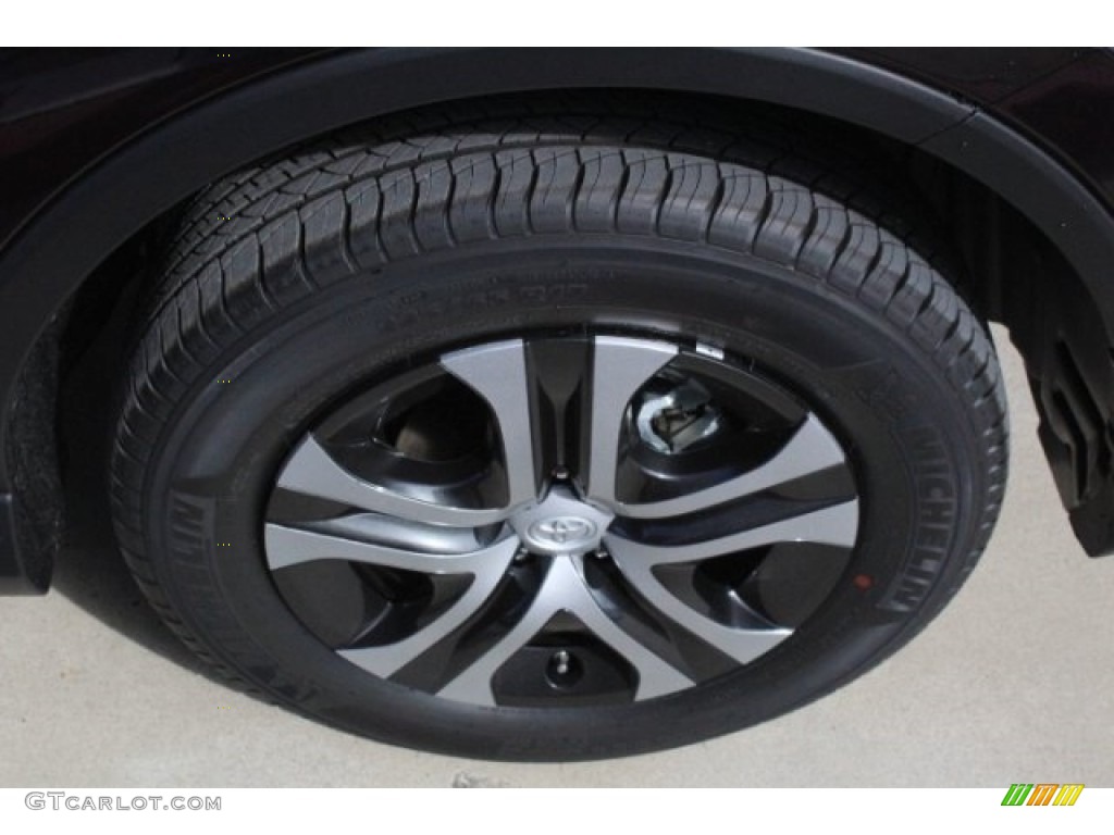 2018 RAV4 LE - Black Current Metallic / Black photo #10