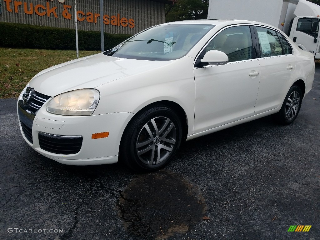 2006 Jetta 2.5 Sedan - Campanella White / Pure Beige photo #2