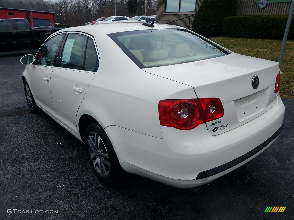 2006 Jetta 2.5 Sedan - Campanella White / Pure Beige photo #3