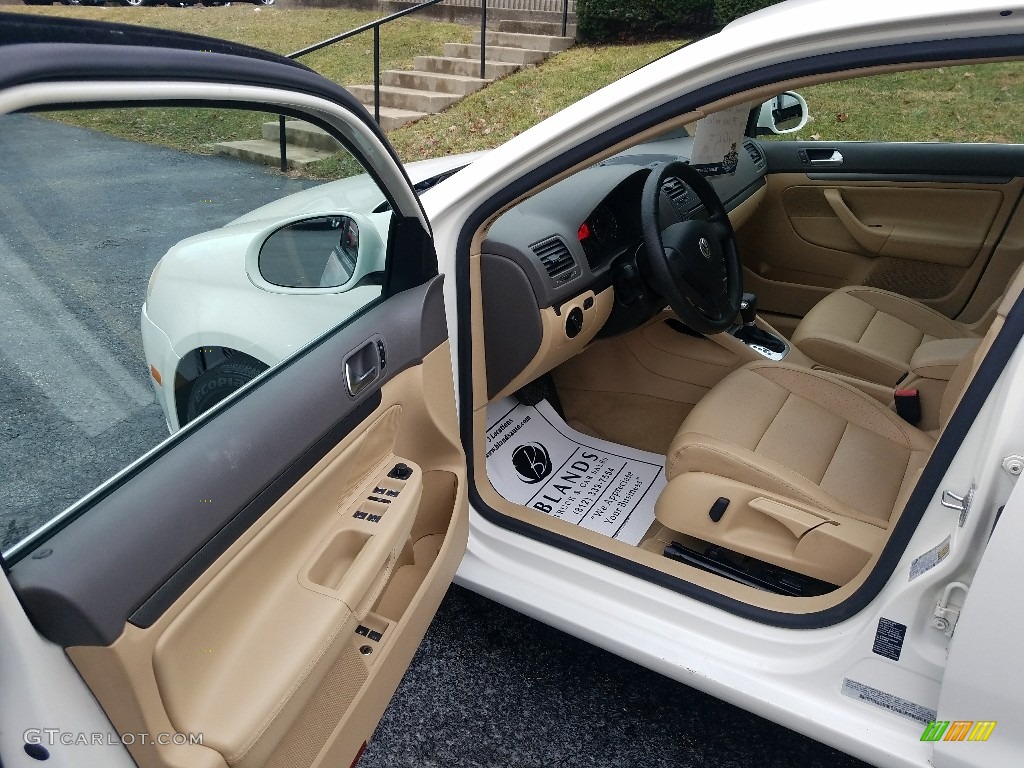 2006 Jetta 2.5 Sedan - Campanella White / Pure Beige photo #10