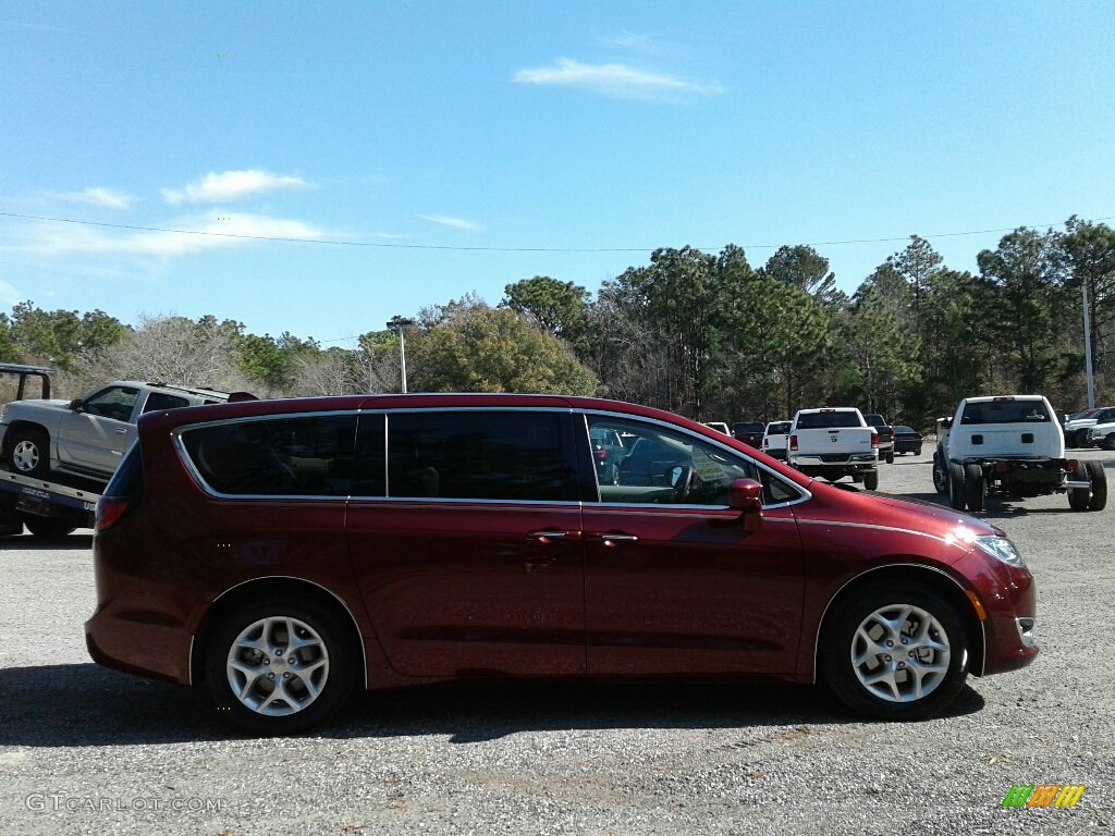 2018 Pacifica Touring Plus - Velvet Red Pearl / Cognac/Alloy/Toffee photo #6