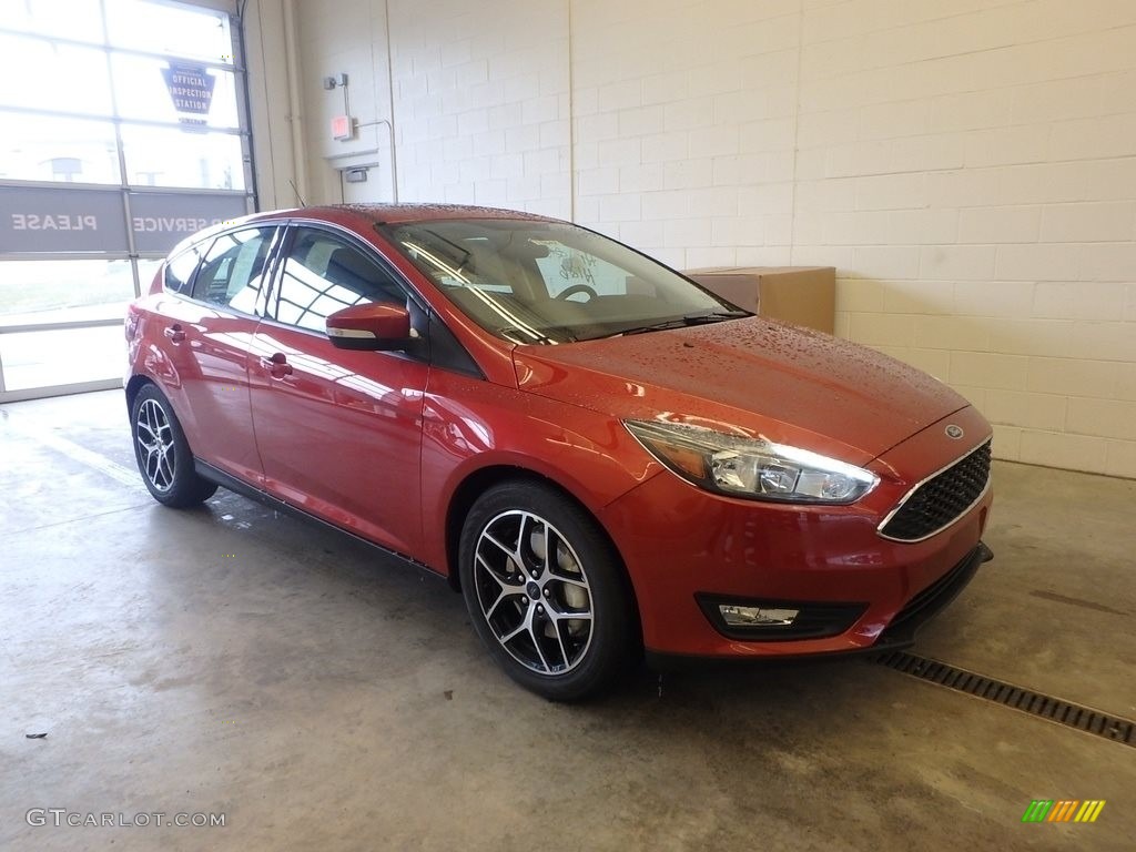 Hot Pepper Red 2018 Ford Focus SEL Hatch Exterior Photo #125070042