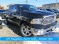 2018 Brilliant Black Crystal Pearl Ram 1500 Laramie Crew Cab 4x4  photo #1