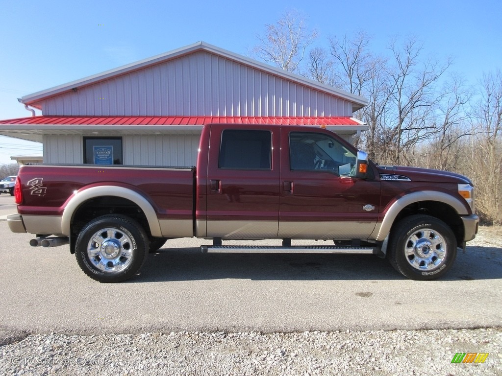 2012 F350 Super Duty King Ranch Crew Cab 4x4 - Golden Bronze Metallic / Adobe photo #2