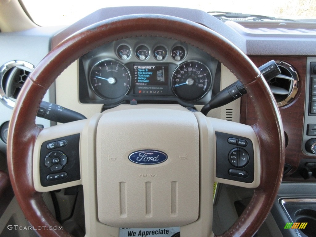 2012 F350 Super Duty King Ranch Crew Cab 4x4 - Golden Bronze Metallic / Adobe photo #45
